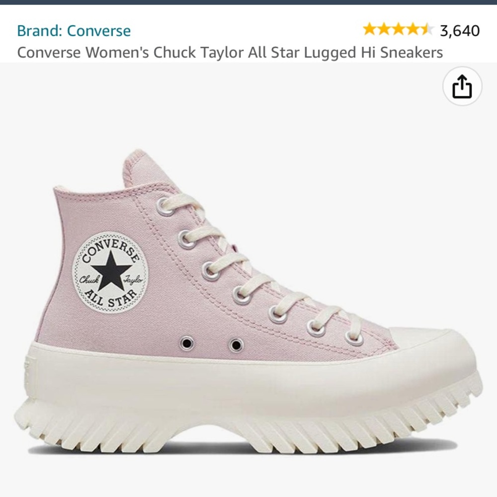 Chuck Taylor all star lugged hi sneakers. Unisex 7 (womens9)‎ NWOT